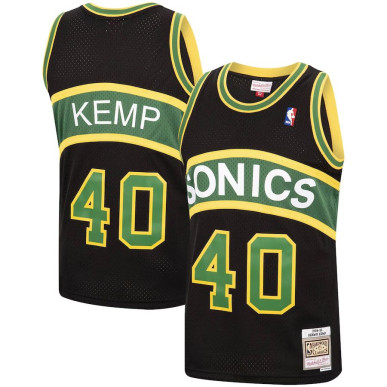 Maillot NBA Shawn kemp Seattle Supersonics 1994-95 Mitchell & ness Hardwood Classic Noir
