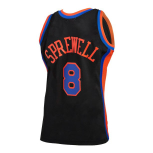 Maillot NBA Latrell Sprewell New York Knicks 1998-99 Mitchell & ness Hardwood Classics Noir