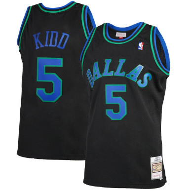 Camiseta NBA Jason Kidd Dallas Mavericks 1994-95 Mitchell & ness Hardwood Classic Negro