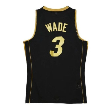 Camiseta NBA Dwyane Wade Miami Heat 2005-06 Mitchell & ness Hardwood Classic Negro