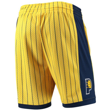 Short NBA Indiana Pacers 1999-00 Mitchell & Ness Swingman Gold