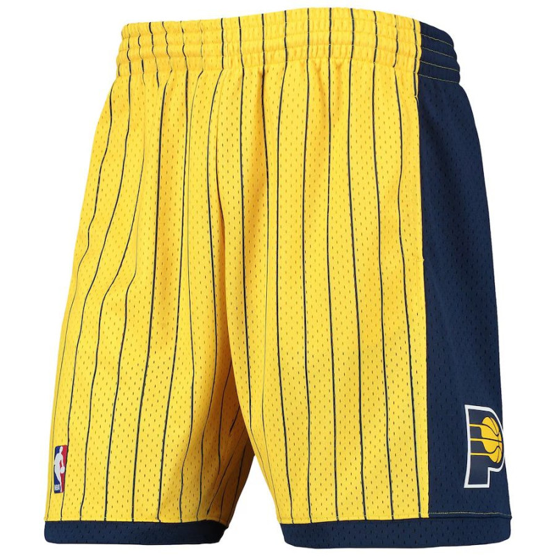 Short NBA Indiana Pacers 1999-00 Mitchell & Ness Swingman Jaune Short NBA Indiana Pacers 1999-00 Mitchell & Ness Swingman Jaune