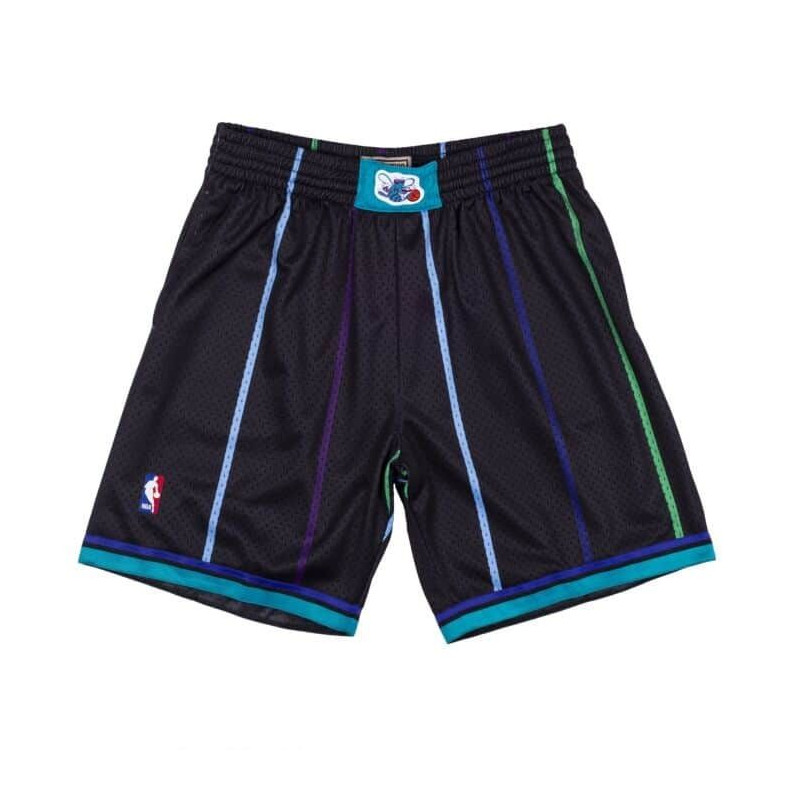 Short NBA Charlotte Hornets 1992-93 Mitchell & Ness Swingman negro Short NBA Charlotte Hornets 1992-93 Mitchell & Ness Swingman negro