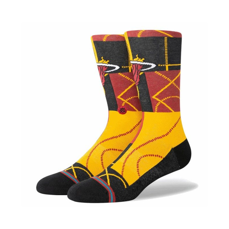 Calcetines NBA Miami Heat Stance Zone Negro