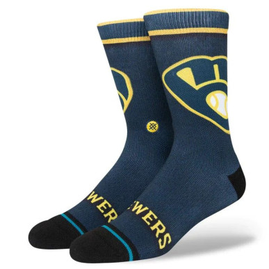 Stance Jersey Socks MLB Milwaukee Brewers Navy