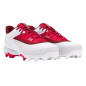 Crampons de baseball moulés Under armour Leadoff Low RM 3 moulés Rouge