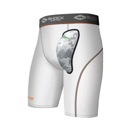 Short et Coquille de Baseball Shock Doctor Aircore Blanc