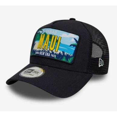 Casquette Hawai Maui New Era A-Frame Trucker bleu marine