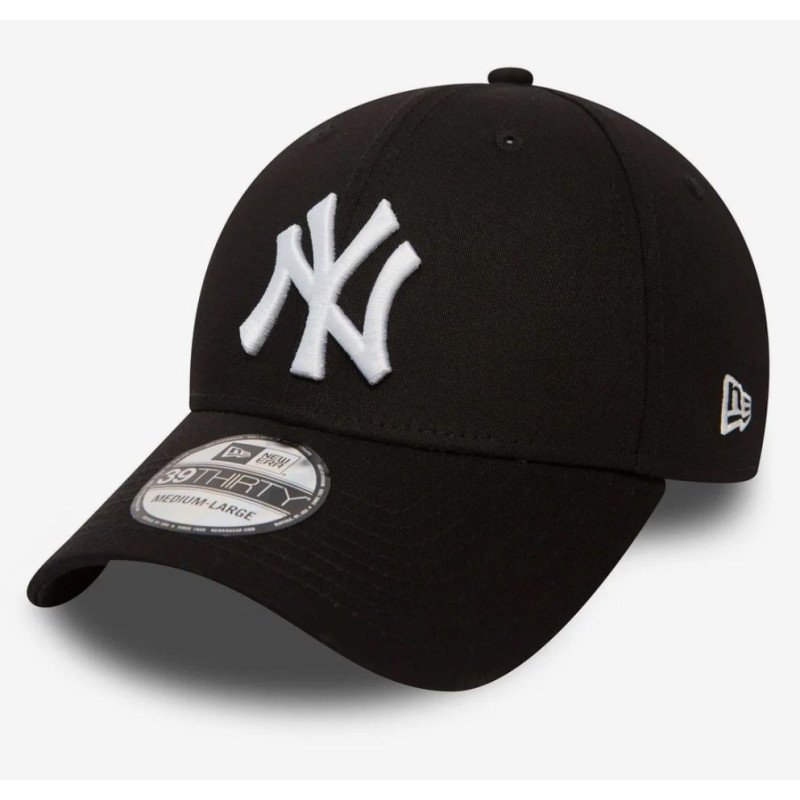 Casquette MLB New York Yankees New Era League Essential 39THIRTY Noir logo blanc Casquette MLB New York Yankees New Era League Essential 39THIRTY Noir logo blanc