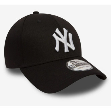 New Era League Essential 39THIRTY Cap MLB New York Yankees Black white logo