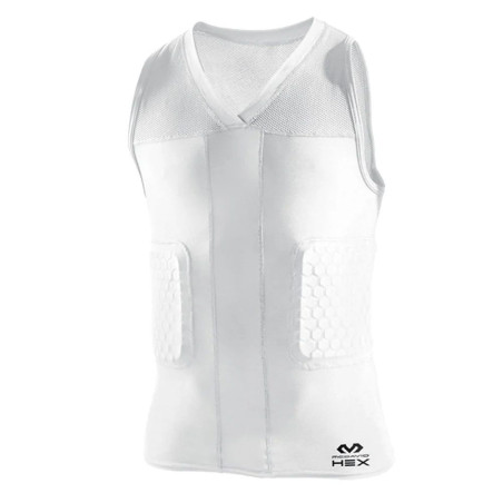Camiseta de protección McDavid Hexpad "Dunk II" Blanca