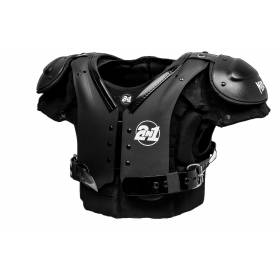 Épaulière Football Americain 2inone Poly Noir pour Adulte