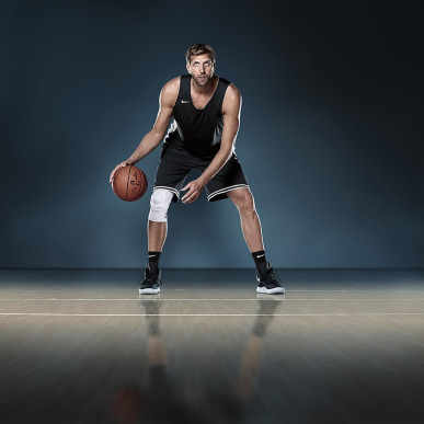 Genouillère Bauerfeind NBA Blanc