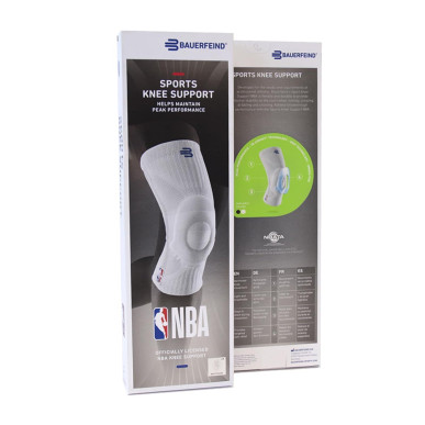 Bauerfeind NBA Knee support White