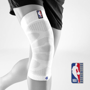 Genouillère Bauerfeind Compression NBA Blanc