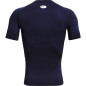 T-shirt de compression à manche courte Under Armour HeatGear Bleu marine T-shirt de compression à manche courte Under Armour HeatGear Bleu marine