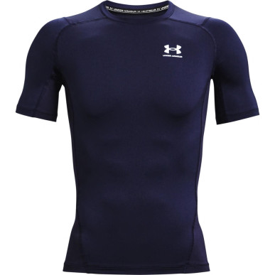 T-shirt de compression à manche courte Under Armour HeatGear Bleu marine