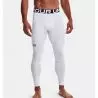 Legging de Compresión Hombre Under Armour ColdGear Blanco