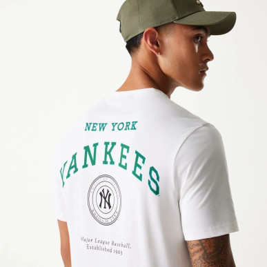 T-shirt MLB New York Yankees New Era Arch Graphic blanc