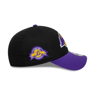 Casquette NBA Los Angeles Lakers New Era Side Patch 9FORTY Noir