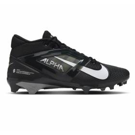 Crampons de Football Americain moulés Nike Alpha menace Pro 4 noir