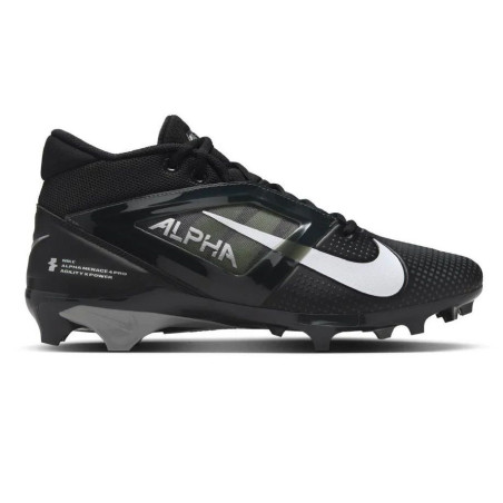 Tacos de Fútbol Americano Moldeados Nike Alpha Menace Pro 4 Negro