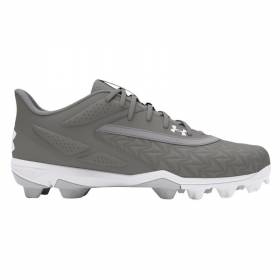 Crampons de baseball moulés Under armour Leadoff Low RM 3 Gris