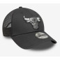 Casquette NBA Chicago Bulls New Era 9Forty Trucker Noir Casquette NBA Chicago Bulls New Era 9Forty Trucker Noir