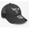 Casquette NBA Chicago Bulls New Era 9Forty Trucker Noir