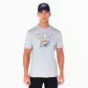 T-shirt NBA Oklahoma city thunder New Era Team logo Gris