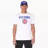 T-Shirt NBA Detroit Pistons New Era Blanc