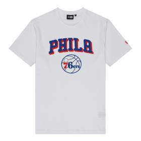 T-Shirt NBA Philadelphia 76ers New Era Blanc