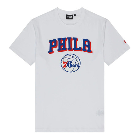 Camiseta NBA Philadelphia 76ers New Era Blanco