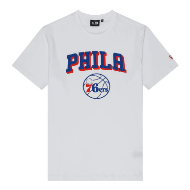 Camiseta NBA Philadelphia 76ers New Era Blanco
