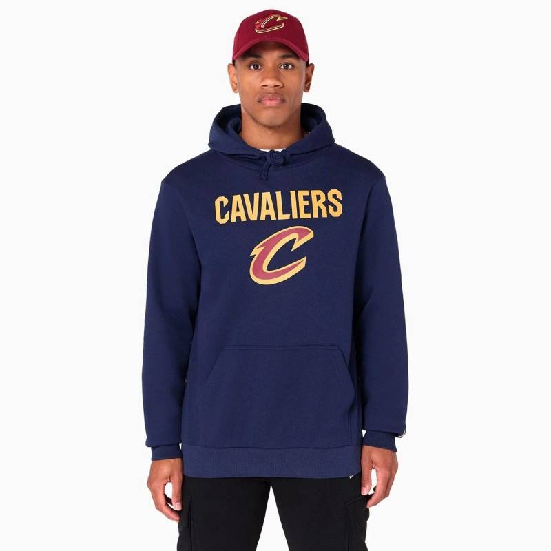 Men's New Era Team logo Hoodie NBA Cleveland Cavaliers Navy