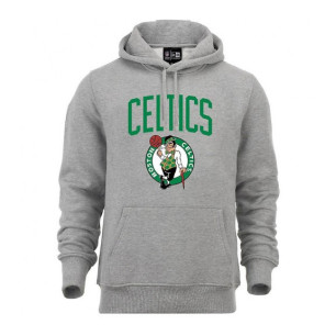 Sweat à Capuche NBA Boston Celtics New Era Team logo Gris pour Homme