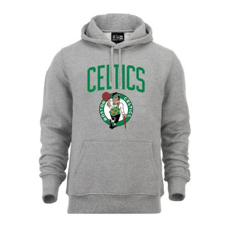 Sweat à Capuche NBA Boston Celtics New Era Team logo Gris