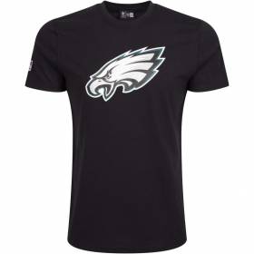 T-Shirt NFL Philadelphia Eagles New Era Logo Negro