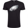 Men's New Era Logo NFL Philadelphia Eagles Black T-shirt Men's New Era Logo NFL Philadelphia Eagles Black T-shirt