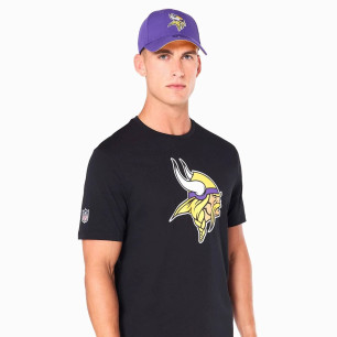 T-Shirt NFL Minnesota Vikings New Era Logo Noir