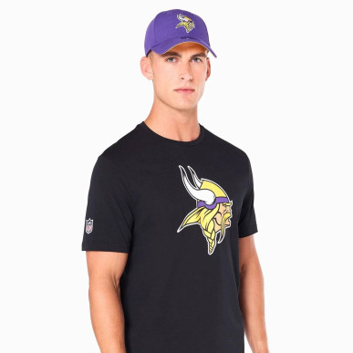T-Shirt NFL Minnesota Vikings New Era Logo Noir