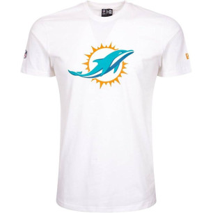 T-Shirt NFL Miami Dolphins New Era Logo Blanco
