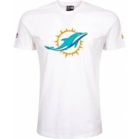 T-Shirt NFL Miami Dolphins New Era Logo Blanc