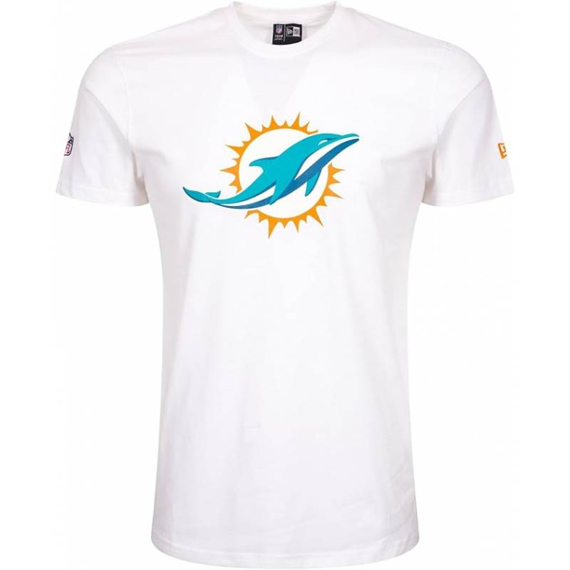 Men's New Era Logo NFL Miami Dolphins White T-shirt