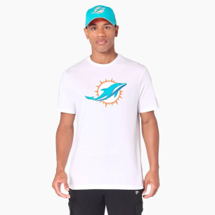 Men's New Era Logo NFL Miami Dolphins White T-shirt