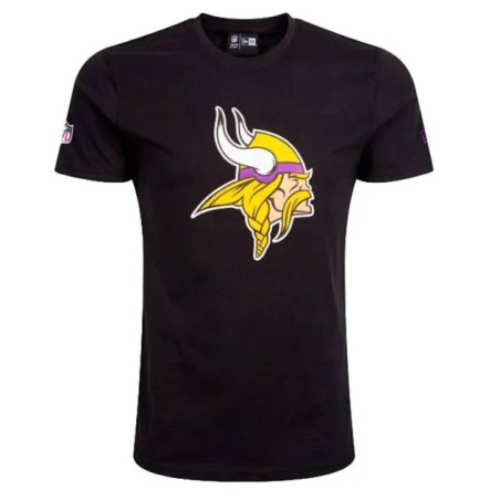 T-Shirt NFL Minnesota Vikings New Era Logo Negro