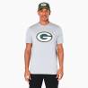 T-Shirt NFL Greenbay Packers New Era Logo Gris