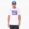 Men's New Era Logo NFL New York Giants White T-shirt Men's New Era Logo NFL New York Giants White T-shirt