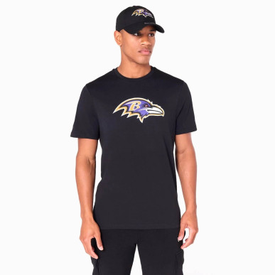 T-Shirt NFL Baltimore Ravens New Era Logo Noir