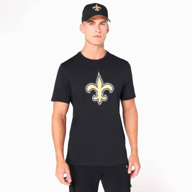 Men's New Era Logo NFL New Orleans Saints Black T-shirt